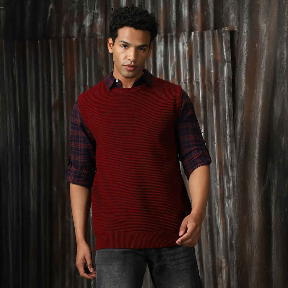 High Star Men's Sweater | Maroon - L