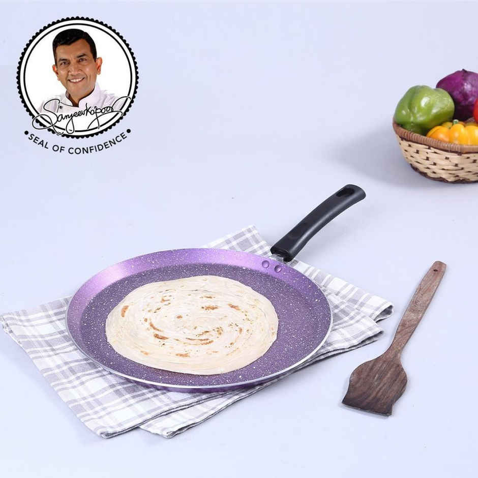Wonderchef Tivoli Non-Stick Dosa Tawa | 28 cm | Induction Compatible
