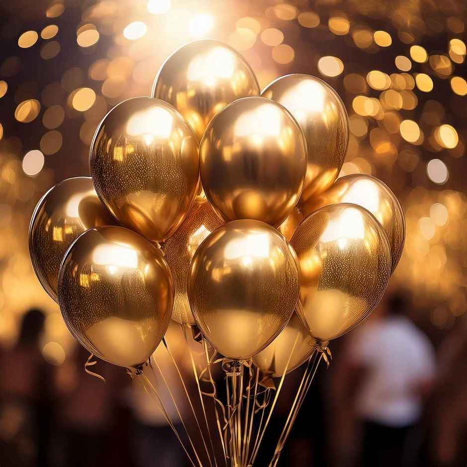 Party Decoration Balloons | Golden | Se7en