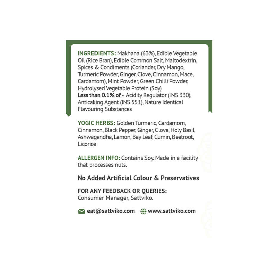 Sattviko Antioxidant Mint Roasted Makhana