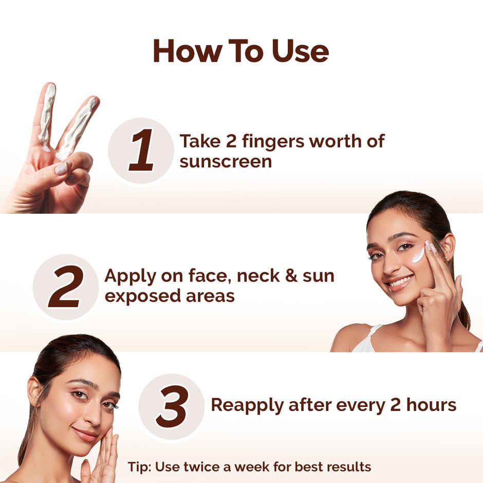 Mamaearth Rice Water Dewy Sunscreen for Tan Protection