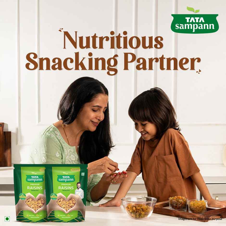Tata Sampann Absolutely Pure Premium Raisins/Kishmish Seedless
