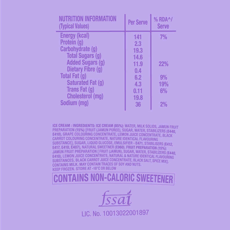 Slow Churn Jamun Ice Cream Tub