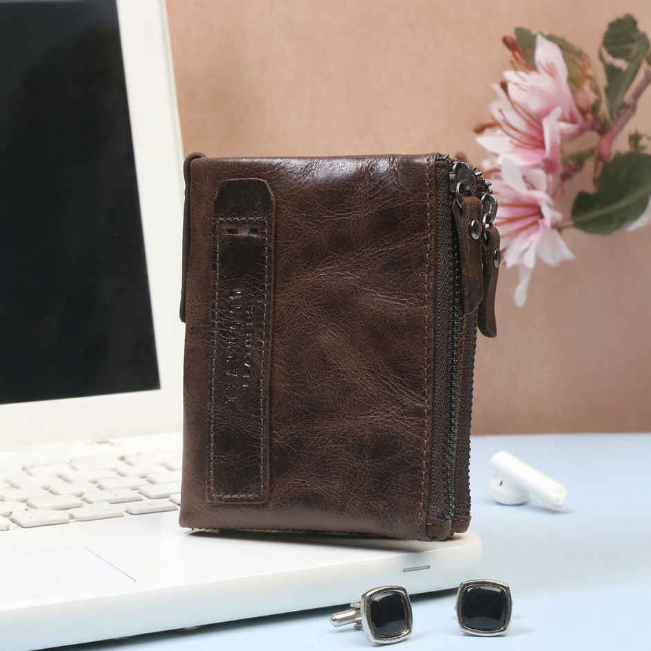 Teakwood Men's Leather Bi-fold Wallet | Brown