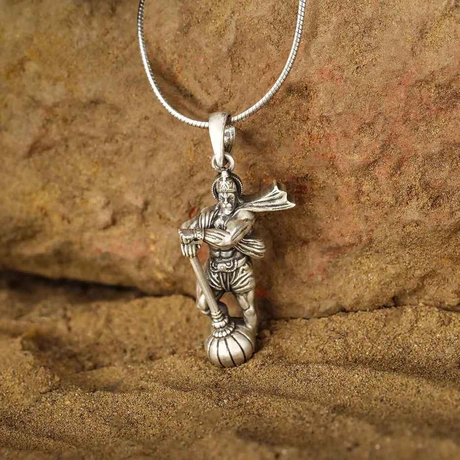 Unniyarcha Hanuman Ji 92.5 Silver Pendant