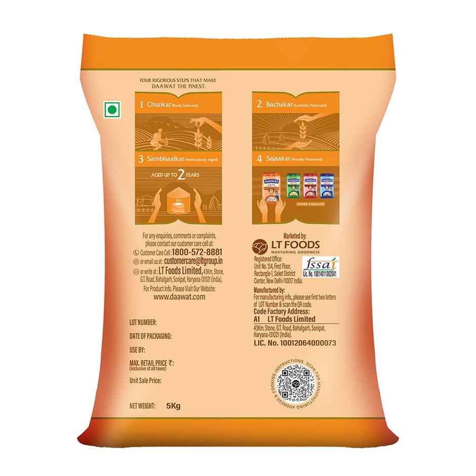 Daawat Pulav Pure Basmati Rice | Long Grain