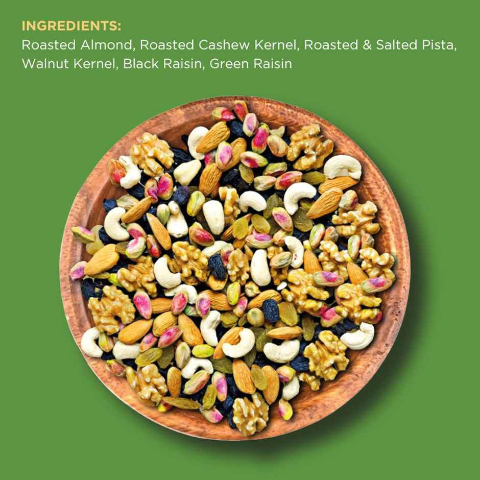 Open Secret Premium Panchmeva Dry Fruit Mix |6 Superfood in 1 Mix - Cashews, Almonds, Walnuts, Pista, Raisins |High Protein