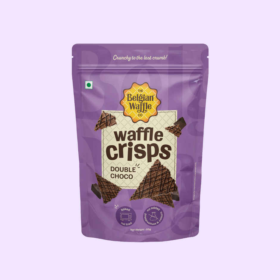 The Belgian Waffle Co Double Choco Crisps | Crispy & Chocolatey