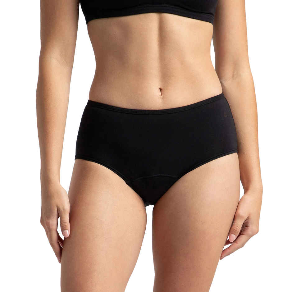 Jockey SW05 Women's Super Combed Cotton Elastane Stretch Period Panty | Black-L