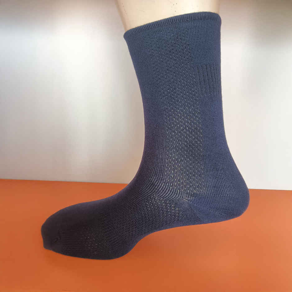 Freecultr Unisex Solid Bamboo Socks | Navy - Free Size