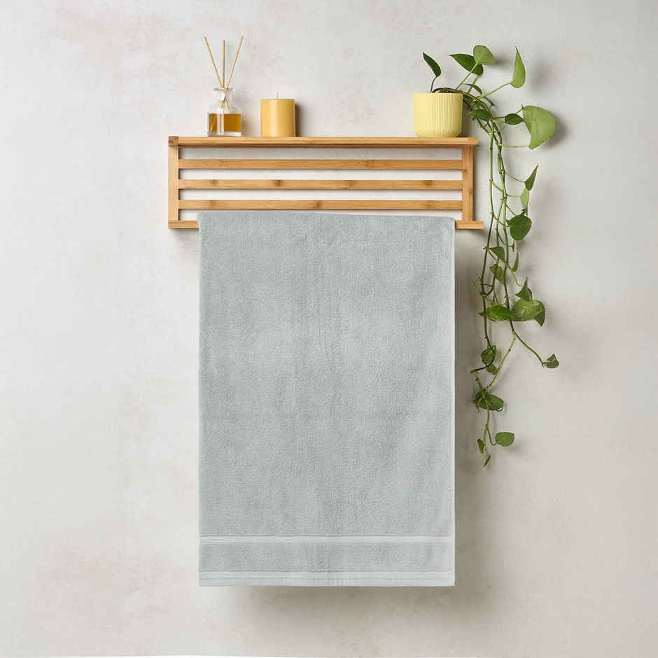 Himeya Zero Twist 350 GSM Cotton Bath Towel Grey