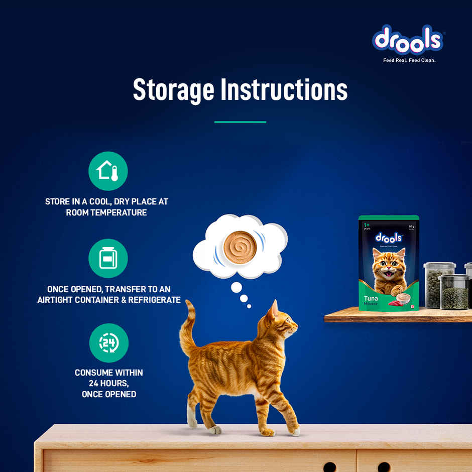 Drools Tuna Mousse Adult Cat Wet Food 80gm