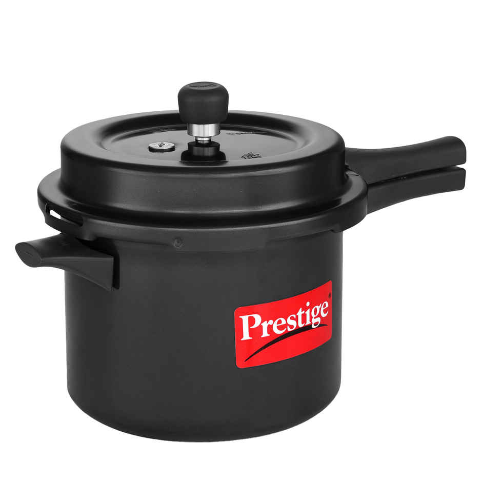 Prestige Popular Svachh HA Pressure Cooker 5L,Control Spillage,Highest Safety,Black,ISI Certified