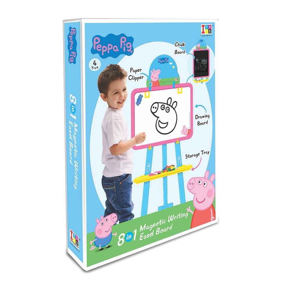 Itoys 8 in 1 Easel Board- Peppa (Colour May Vary)