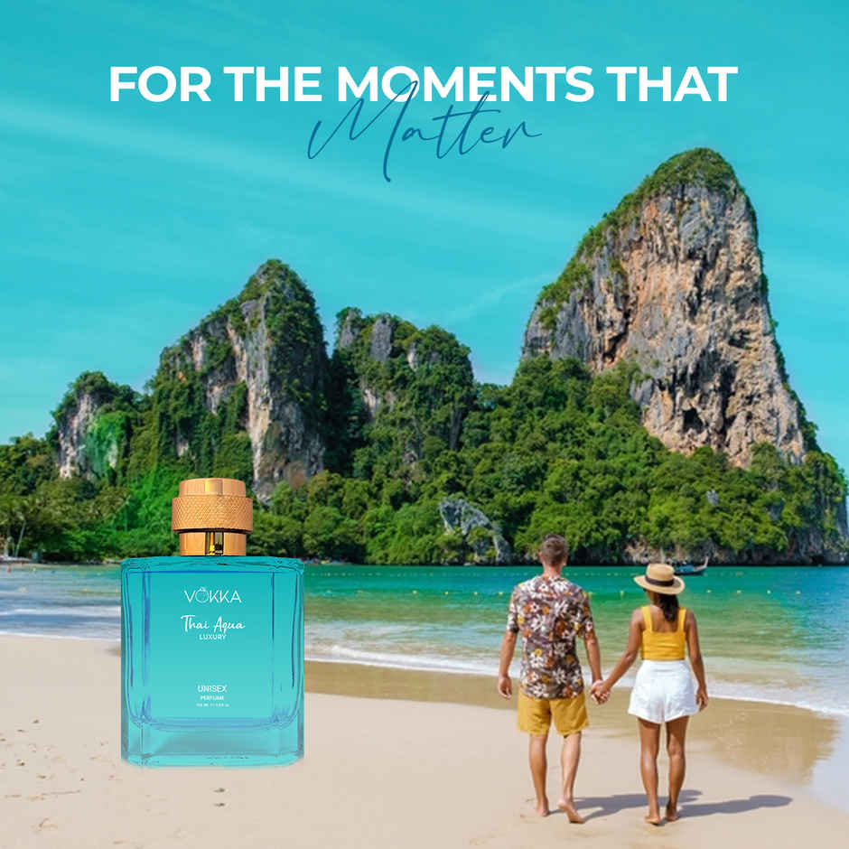 Vokka Thai Aqua Unisex Luxury Long Lasting EDP Aqua Sandalwood Patchouli