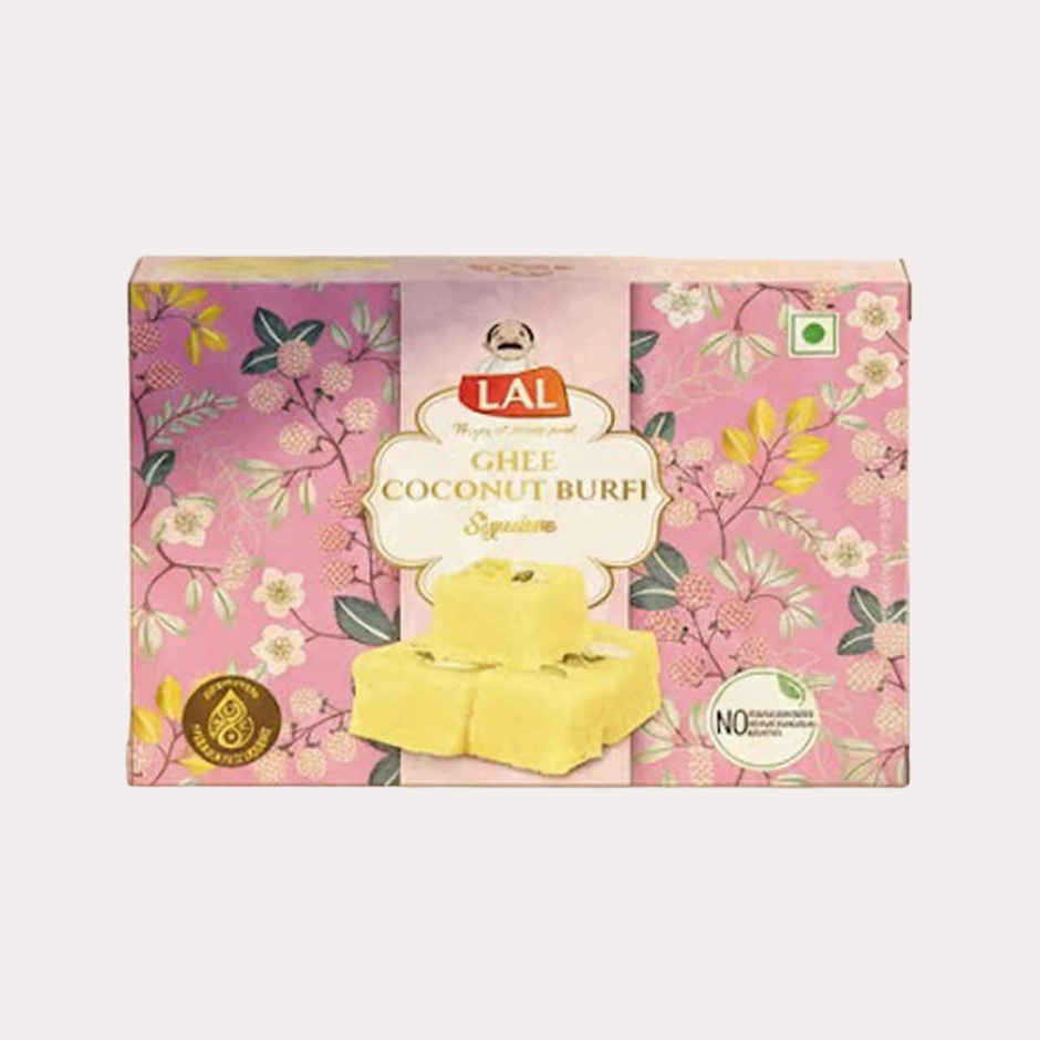 Lal Ghee Coconut Burfi | Sweet & Delicious