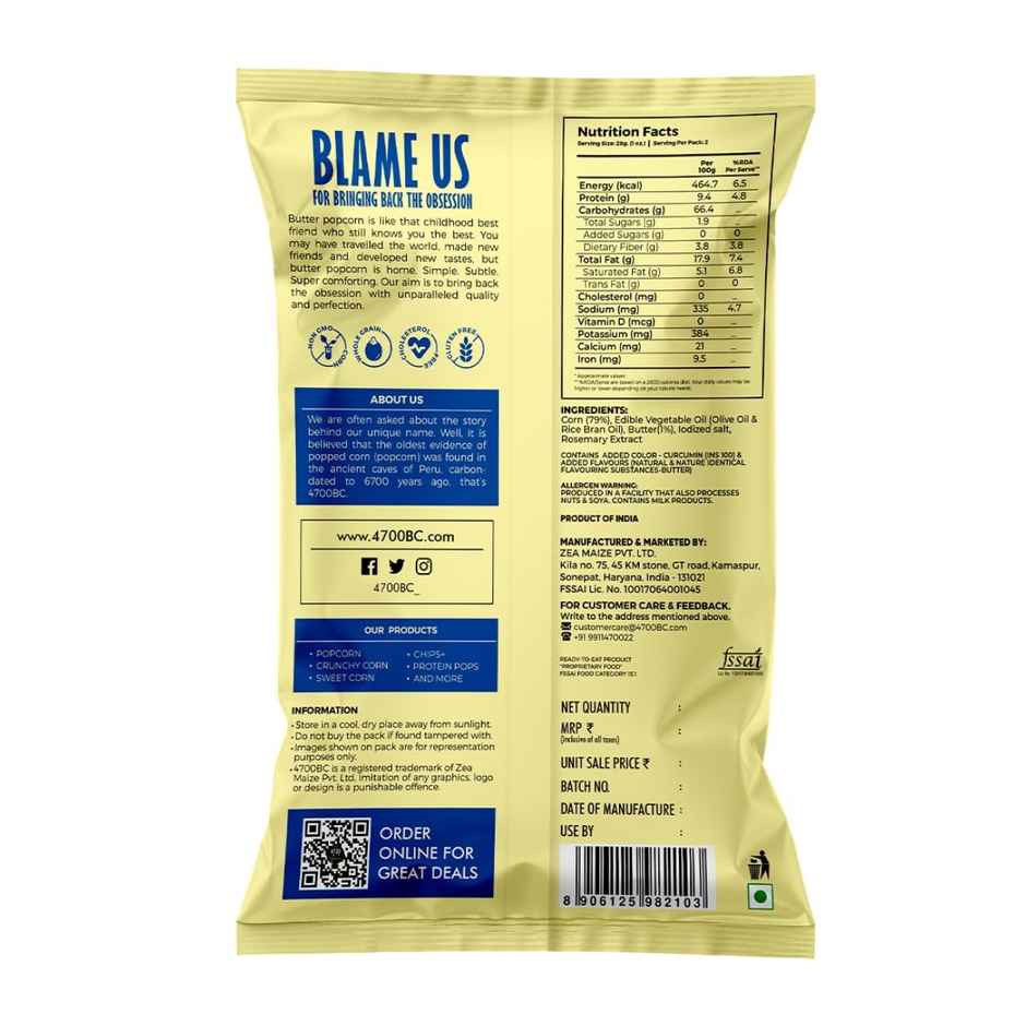 4700BC Butter Popcorn I Jumbo Size I Zero Palm Oil