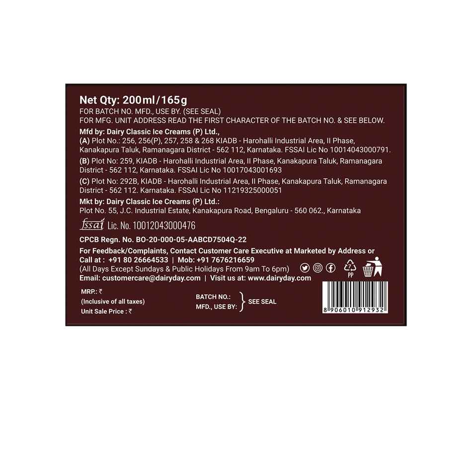 Dairy Day Bento Choco Fantasy Ice Cream Cake | Box | Rich Choco Ice Cream Dessert