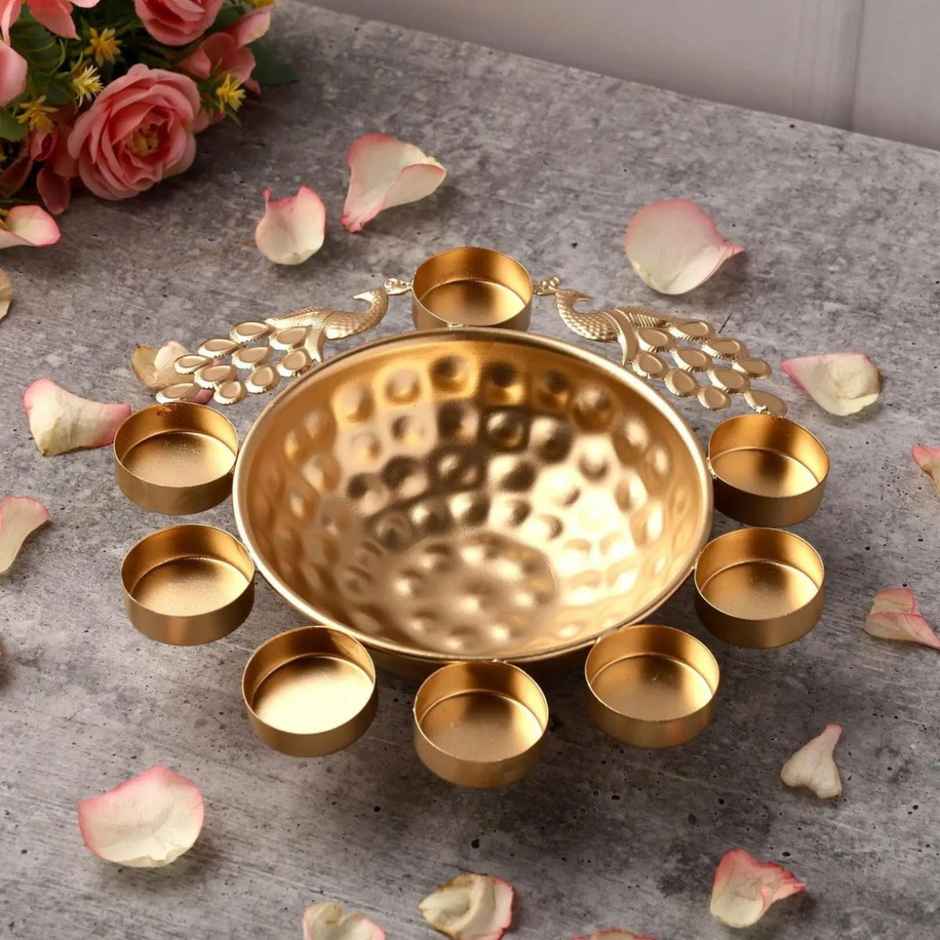 Urban Born Peacock Urli for Festive Décor