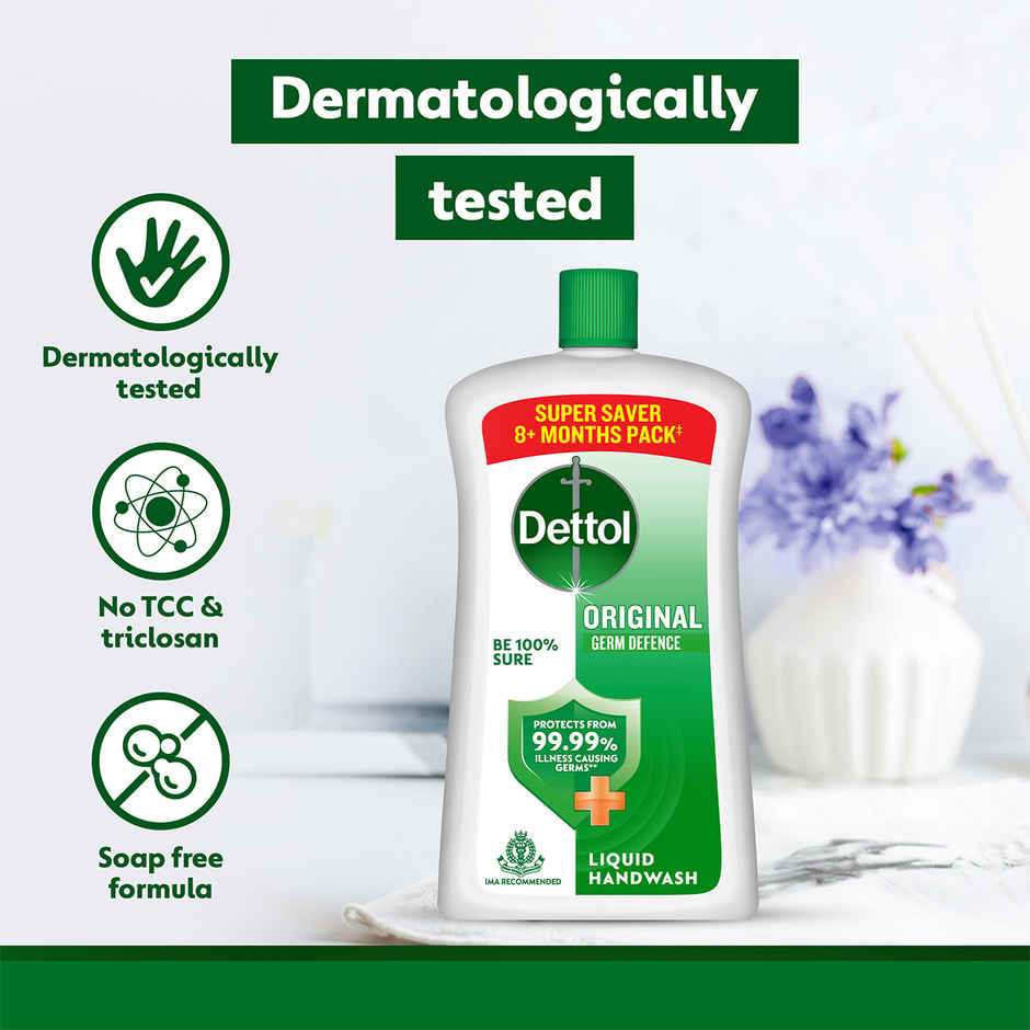 Dettol Original Hand Wash Bottle Jar | 99.99% Germ Protection