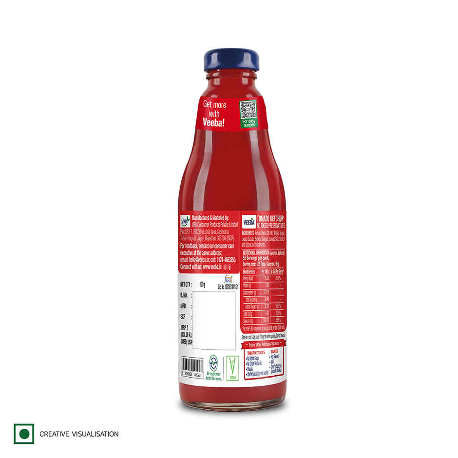 Veeba Tomato Ketchup - No Added Preservatives
