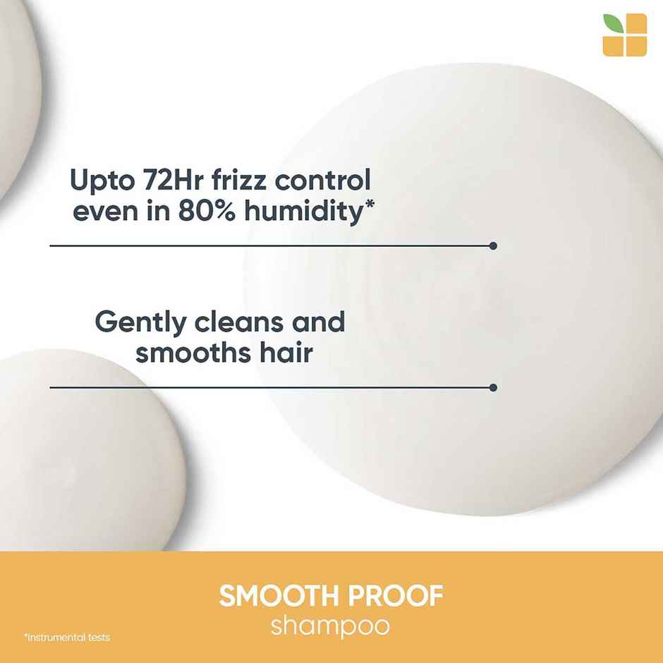BIOLAGE SMOOTHPROOF Shampoo for Frizzy Hair, Controls Frizz, Vegan & No Added Parabens