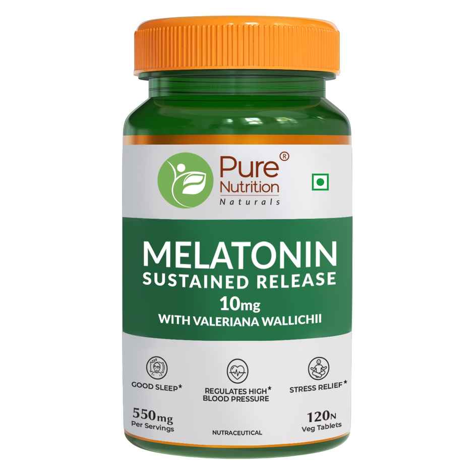 Pure Nutrition Melatonin 10mg | Sleep Support & Relaxation | 120 Tablets
