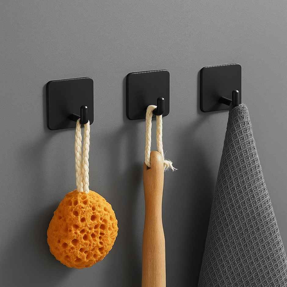 Zulaxy Premium Self-Adhesive Metal Wall Hooks - Heavy Duty & Waterproof