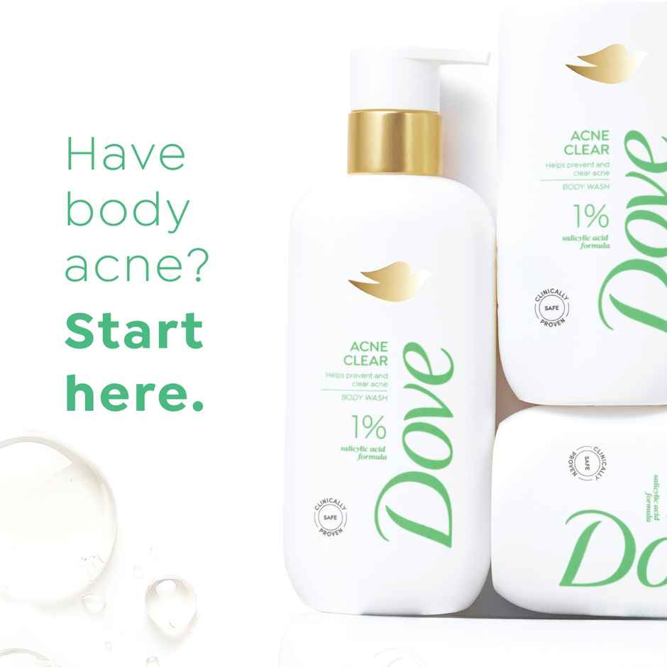 Dove 1% Salicylic Acid Formula Acne Clear Serum Body Wash