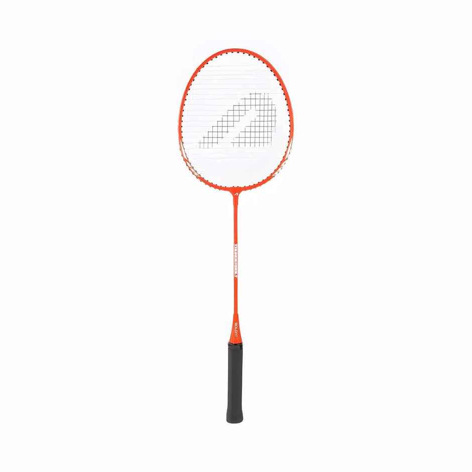 Boldfit Badminton Rackets Aluminium Shuttle Bat With Full Cover Bag - Orange