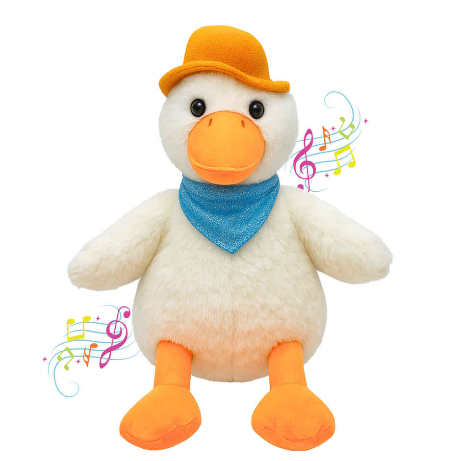 Toytales ES Jumper Duck | Soft Toy | Stuffed Animal | Birthday Gift For Kids |Electronic Toys|Animal