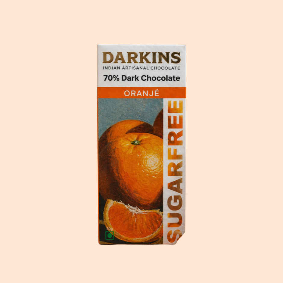 Darkins Sugar Free Dark Chocolate 70% Orange
