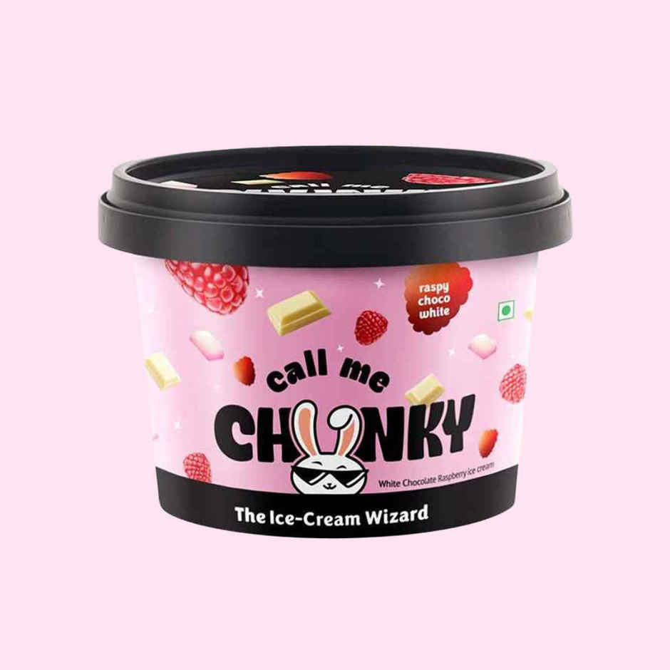 Call Me Chunky Raspy Choco White Ice Cream Cup