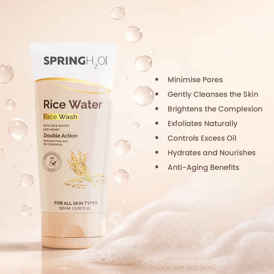 SPRING H2O Rice Water Face Wash