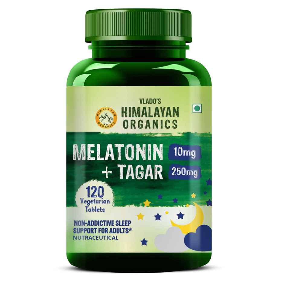 Vlado's Himalayan Organics Melatonin & Tagar Supplement 120 Tablets