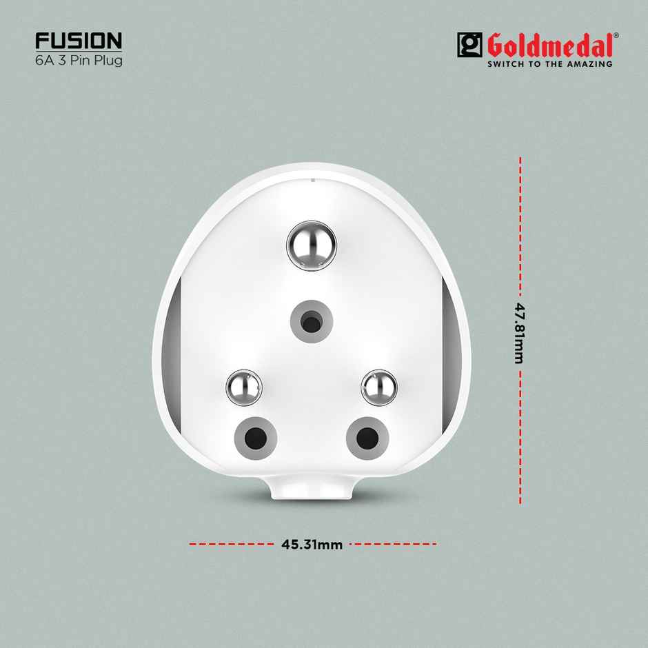 Goldmedal Fusion 6A 3 Pin Plug Top - 240 V Combo