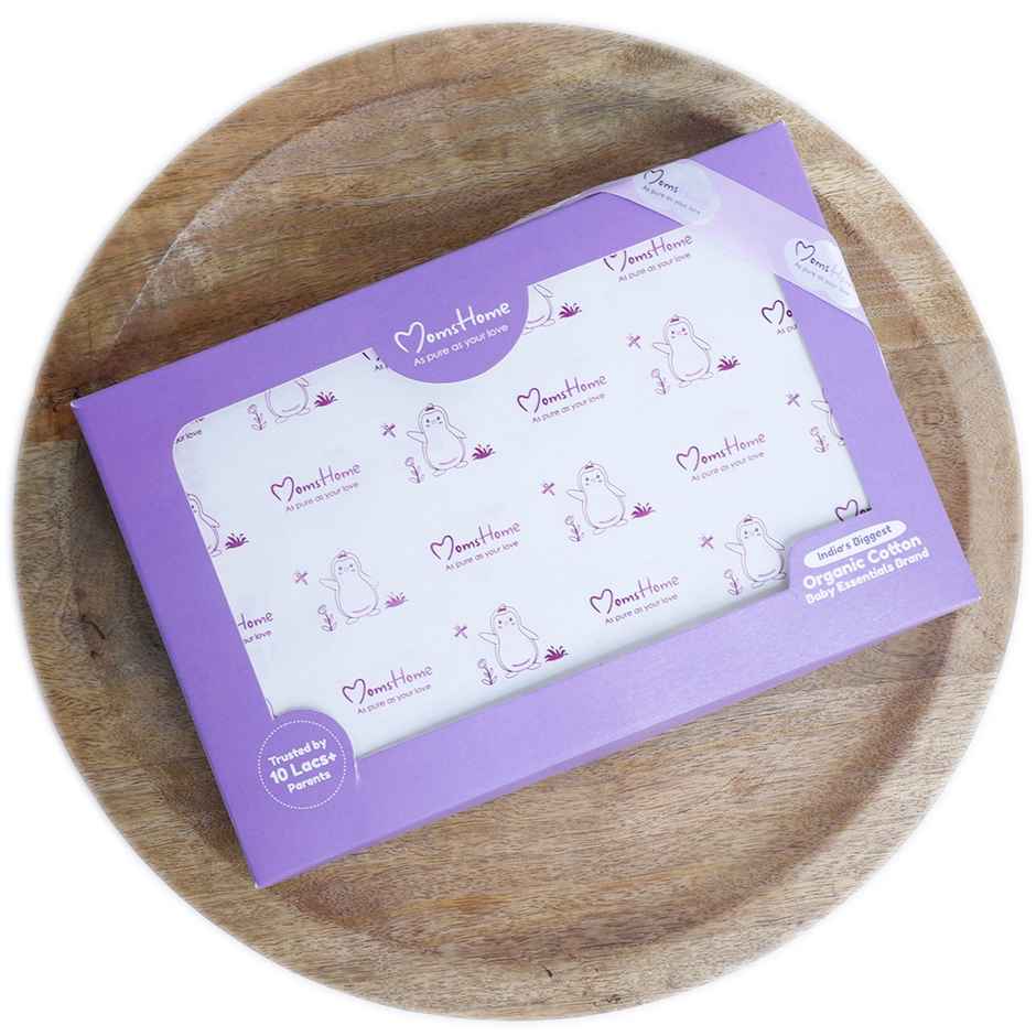 Moms Home Organic Cotton Unisex Baby Padded Underwear | 12-18 Months | Bee & Rocket | Pack Of 2