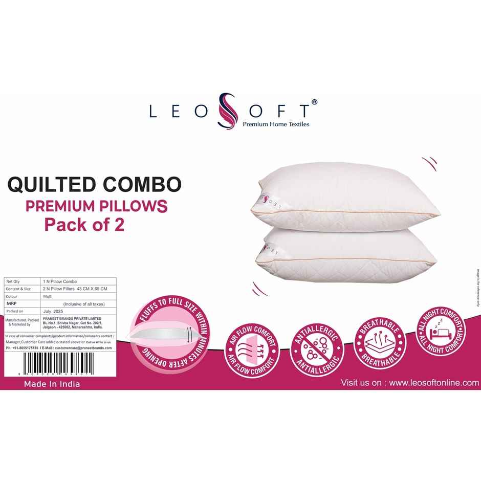 Leosoft Quilted Combo Pillows