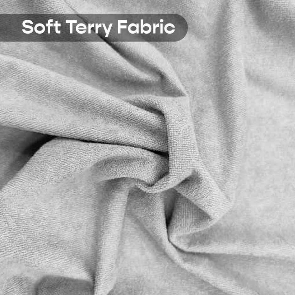 Sleepycat Water Proof Ultra Soft Polyester Queen Size Mattress Protector - 78X60 Inches, Grey