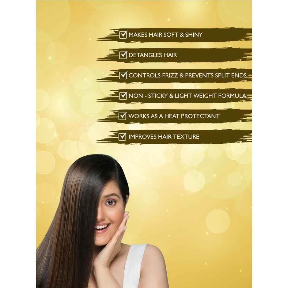 Nimbarka Ultra Shine Hair Serum - Heat Protection Frizz Control Detangles & Strengthens Hair