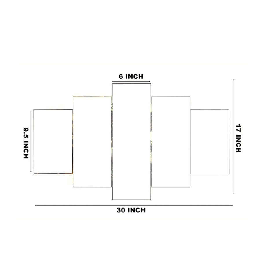 Perpetual Seven Horse Paintings for Wall Decoration | Set of 5 | 3D | 75 x 43 cm