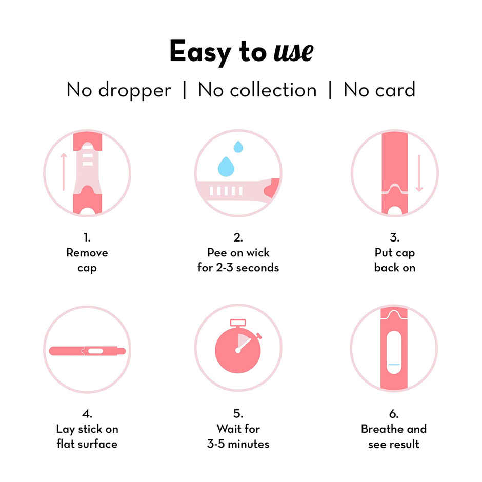 Plush Preg-Oh! Midstream Pregnancy Test Kit Rapid One Step Home Test 99% Accuracy Combo