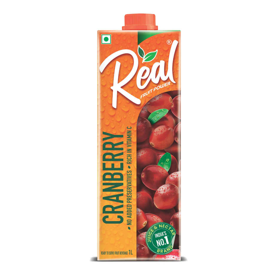 Dabur Real Fruit Power Cranberry Juice | Refreshing & Fruity