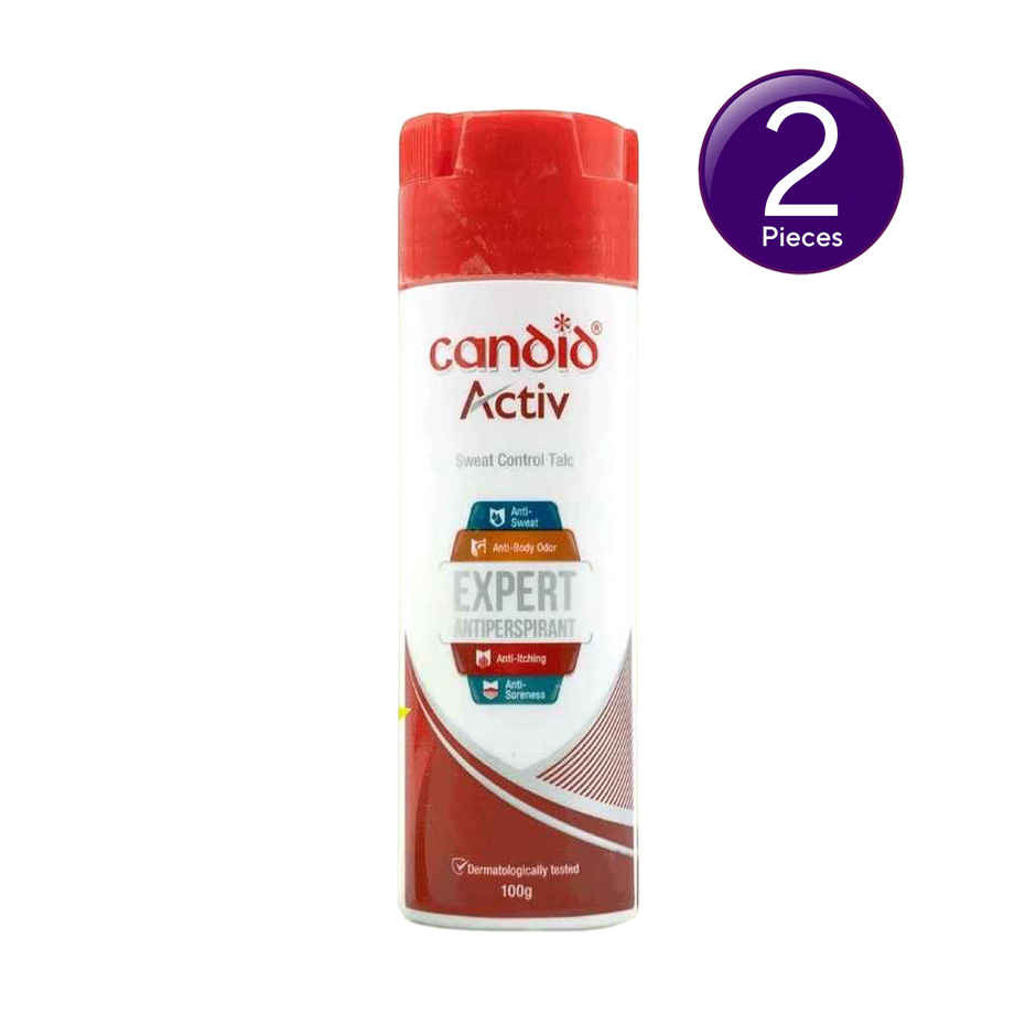 Candid Activ Sweat Control Talc 100 g Combo