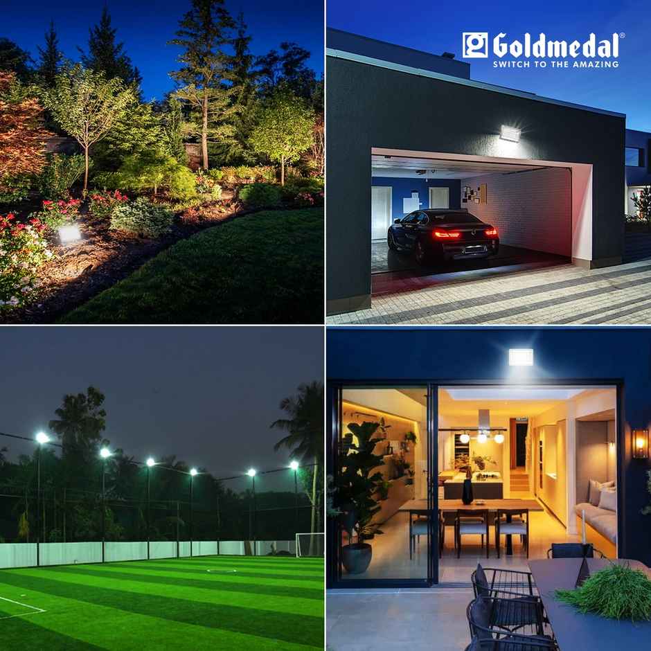 Gold Medal Luxo 50W Outdoor IP66 Waterproof LED Flood Light | Focus Light for Garage,Garden,Parking & Outdoor Lighting
