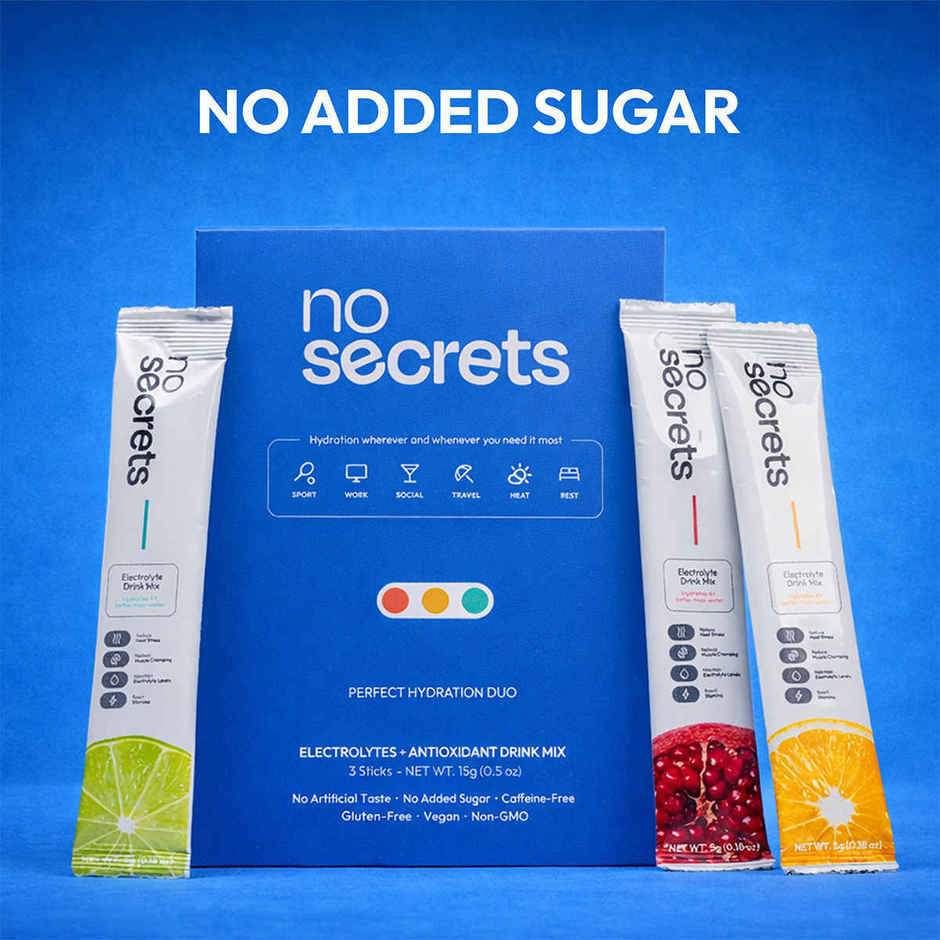 No Secrets Perfect Hydration Duo Electrolytes & Antioxidants Trial Bundle