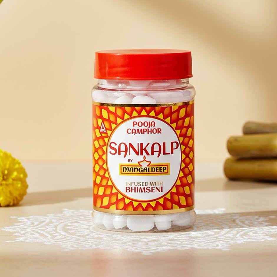 Sankalp Camphor - Infused With Bhimseni | Mangaldeep