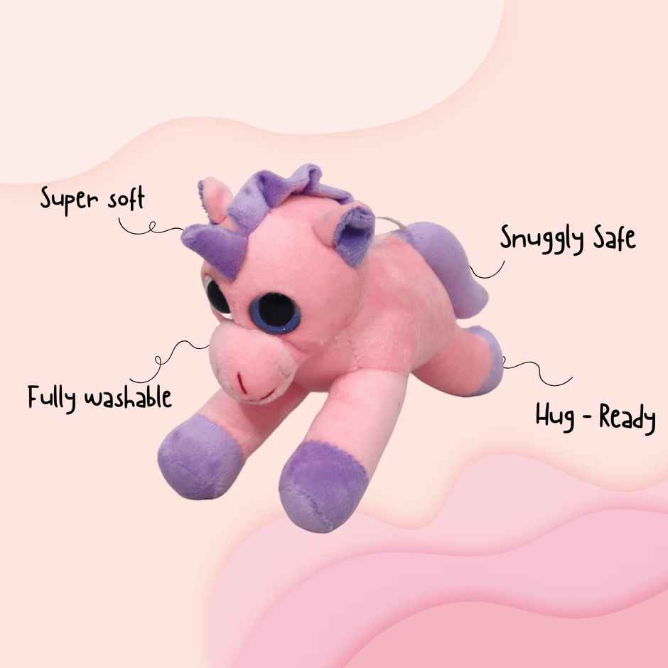 ToyTales PB Unicorn Plush Toy | Stuffed Animal Soft Toy | Birthday Gift for Kids | Gift Baby | 20cm