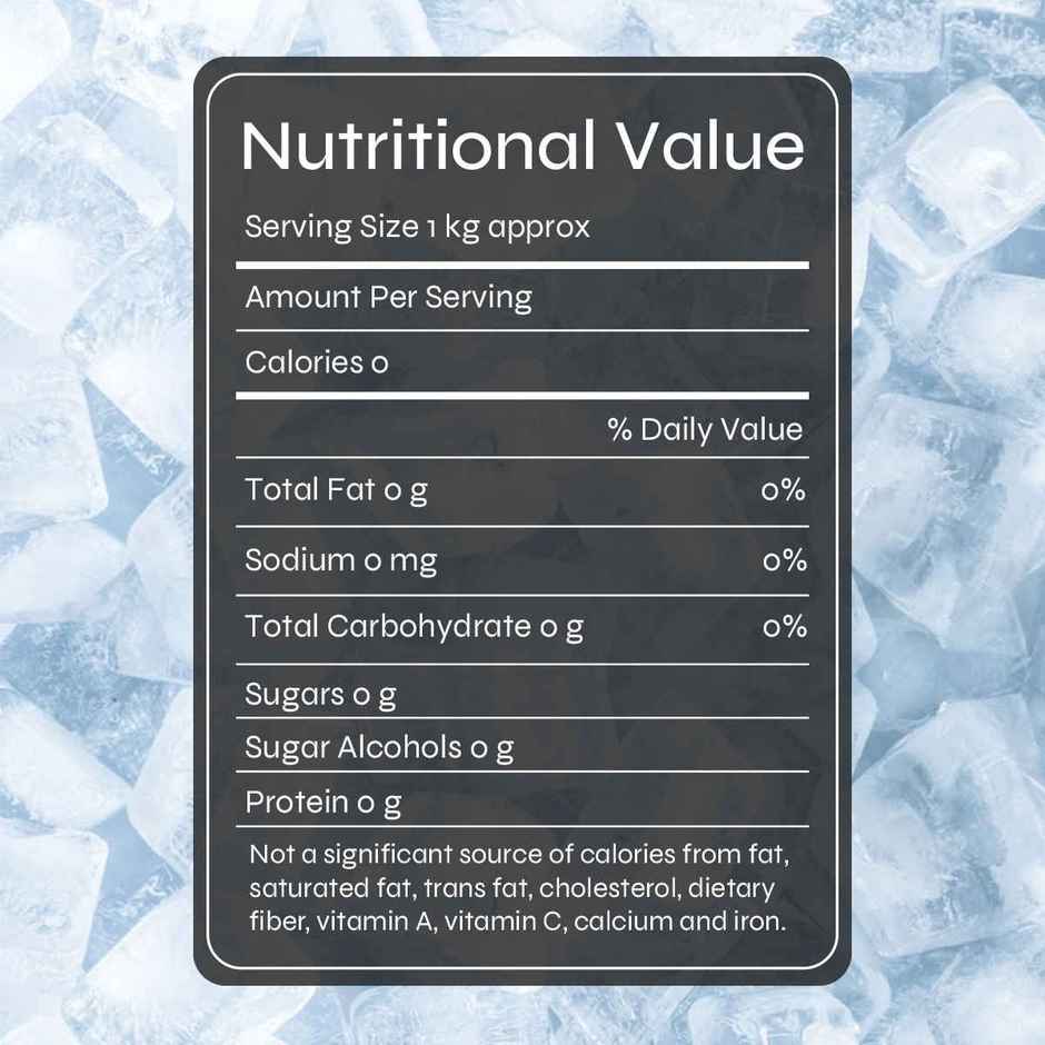 Burrf Sparkling Ice Cubes | Hygienic | Slow Melt