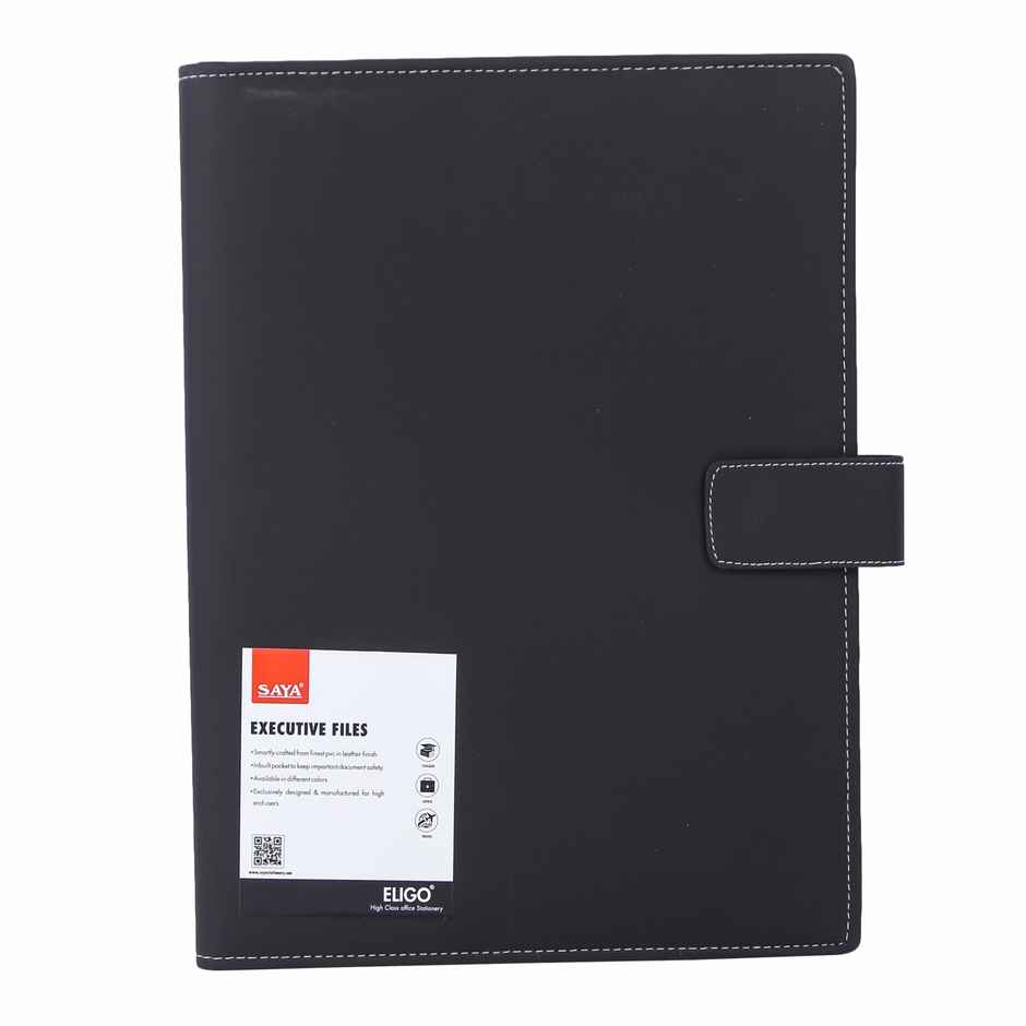 Saya FS Conference File Folder | Executive Organizer with Notepad, Pen & Card Holder | Assorted